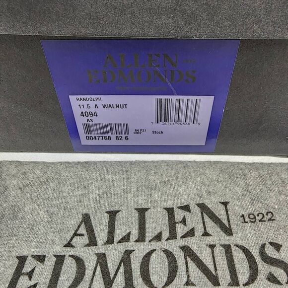 Allen Edmonds Randolph Penny Loafers Men’s Size 11.5 A Walnut Leather Dress Shoe main image 10